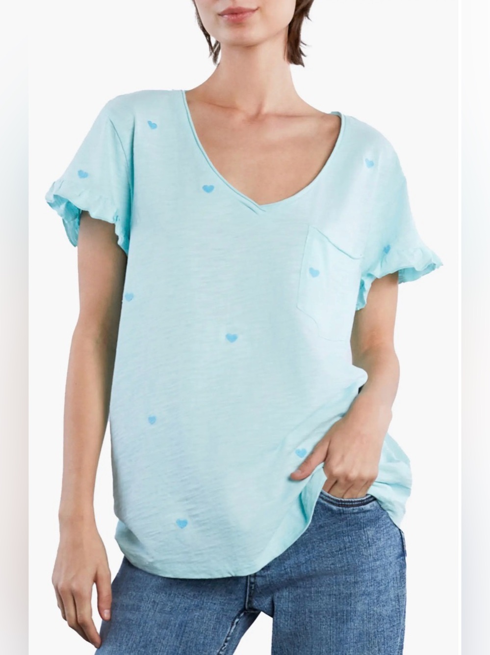 Sweetheart Embroidered Cotton T-Shirt
Billy T $92 Size Small